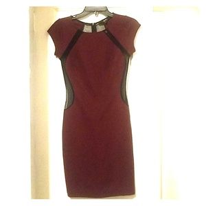 Guess  Burgundy and black  dress